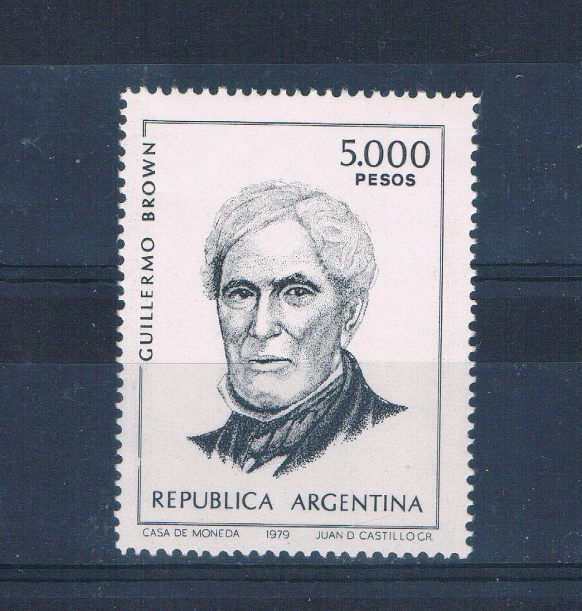 Buy Argentina 1262 Unused Guililermo Brown CV 4.50 (A0198)