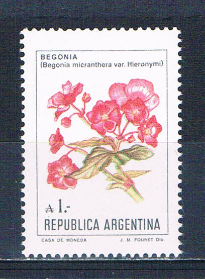 Buy Argentina 1524 Unused Begonias 1985 CV 1.00 (HV0237)+