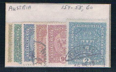 Buy Austria 154 Mixed condition Partial Set Scott 's Shown 1916 (A0222)