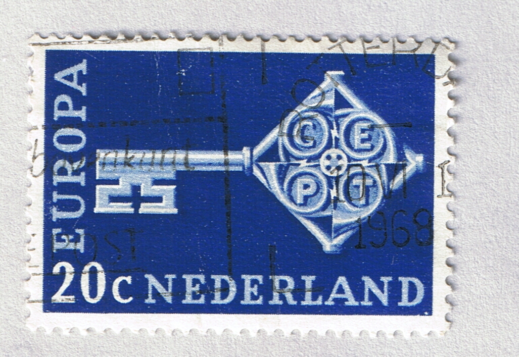 Buy Netherlands Used Europa key blue 20 (BP87625)