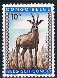 Buy Belgian Congo 306 MLH Roan Antelope 1959 (B0410)+
