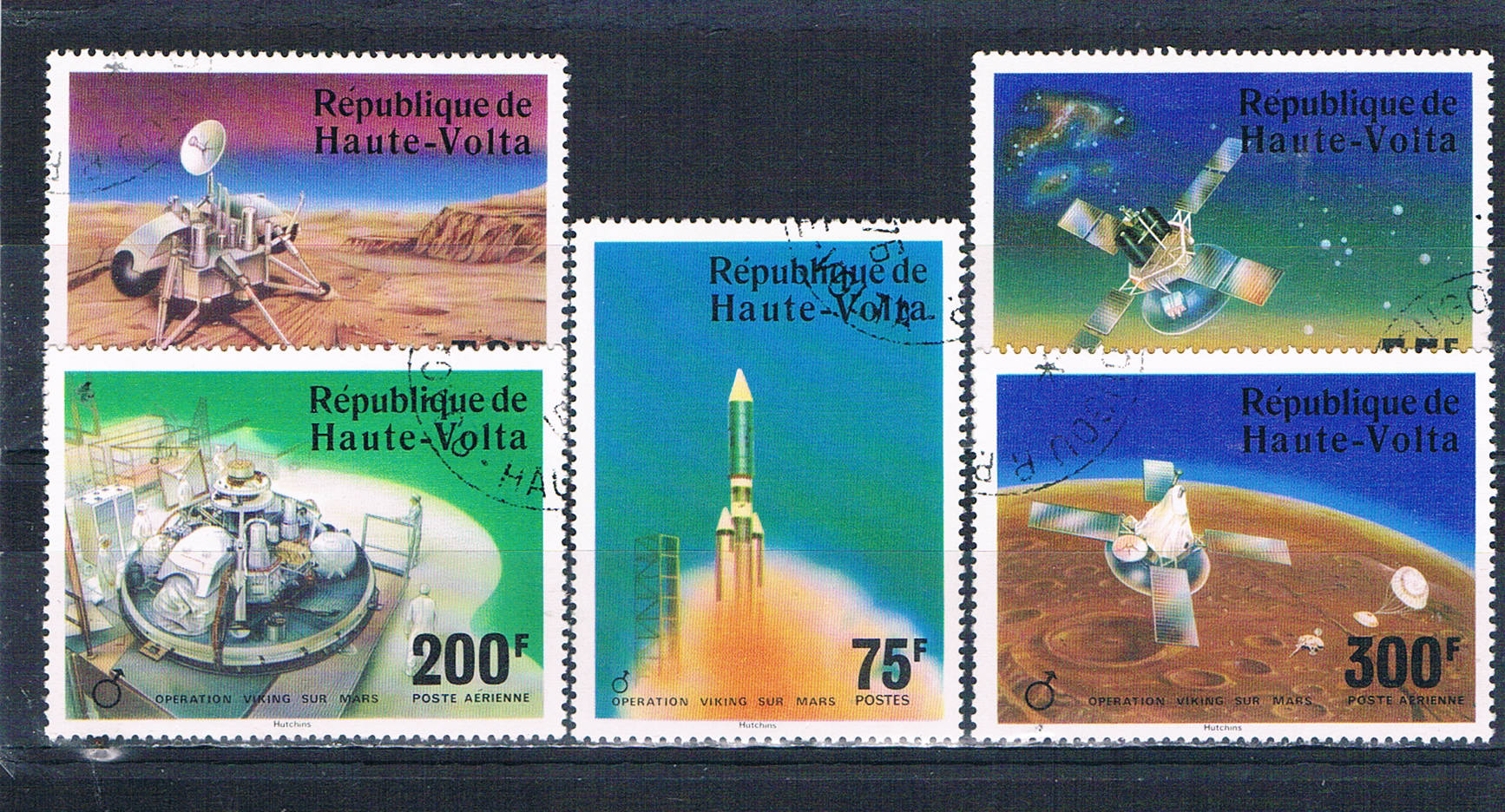 Buy Burkina Faso 398-400;C238-39 Used set Viking Mars Project 1976 CV 2.15 (HV0278)