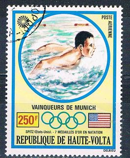 Buy Burkina Faso C120 Used Swimmers 1972 CV 1.10 (MV0295)