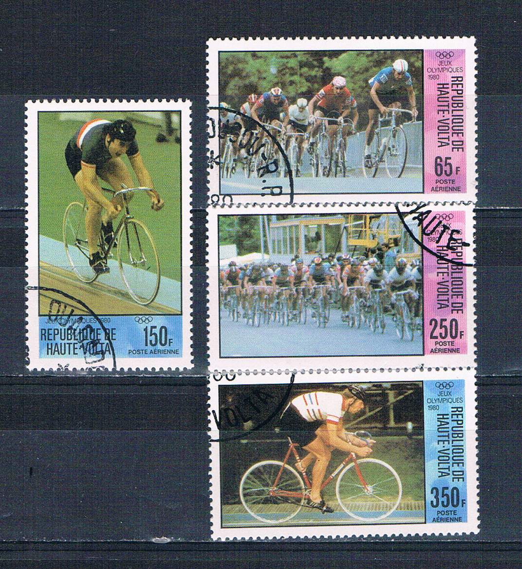 Buy Burkina Faso C258-61 Used set Bicycling 1980 CV 2.80 (HV0114)+