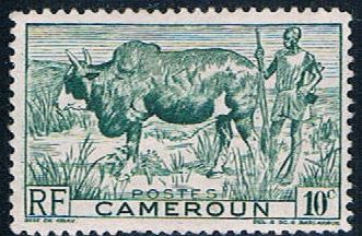 Buy Cameroun 304 MLH Zebu and Herder 1946 (C0188)+