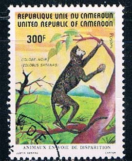 Buy Cameroun 718 Used Black Colobus Monkey 1962 CV 1.25 (C0258)+