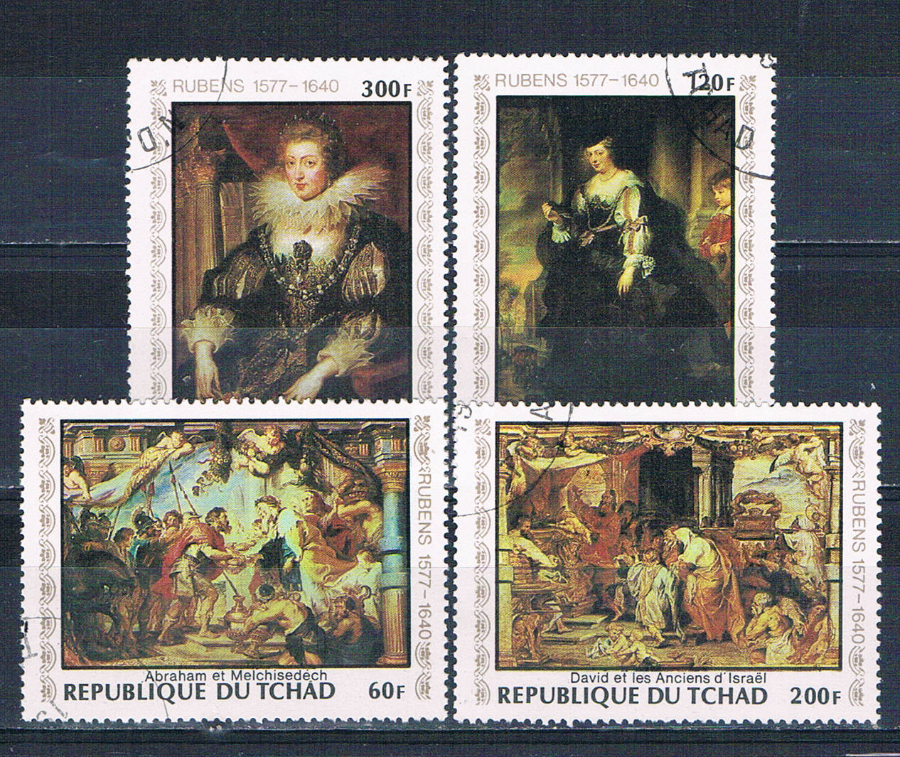 Buy Chad 349-52 Used set Reubens paintings 1978 CV 2.60 (C0320)
