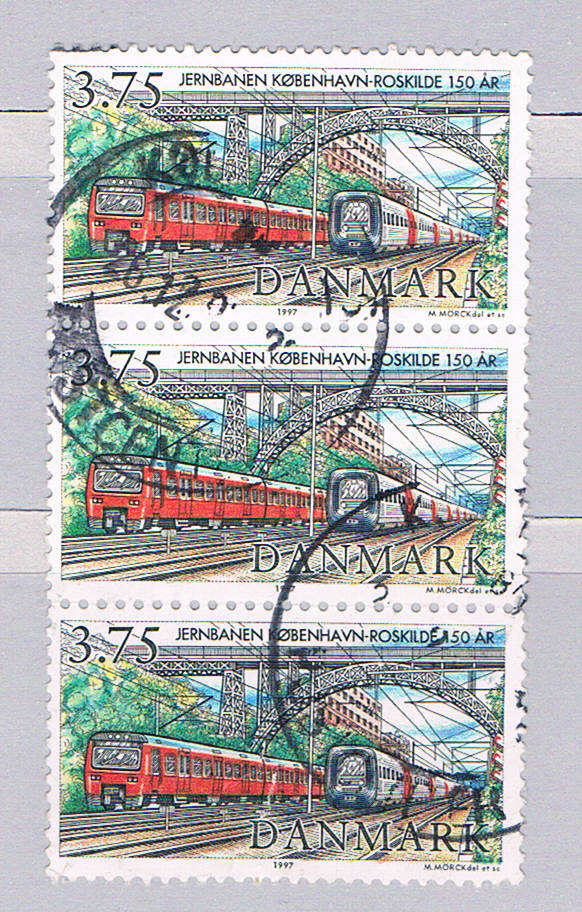 Buy Denmark 1075 Used triple Train 1997 (D0202)
