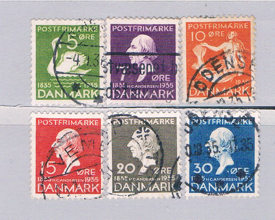 Buy Denmark 246-51 Used set Hans Christian Andersen 1935 (D0208)