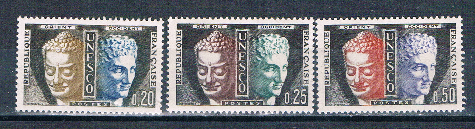 Buy France 2O1-O2;2O4 Unused Budda and Hermes 1961 CV 2.10 (F0198)+