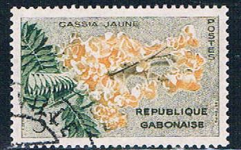 Buy Gabon 157 Used Yellow Cassia ll 1961 (G0308)+