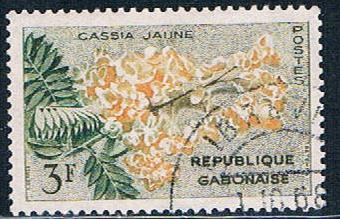 Buy Gabon 157 Used Yellow Cassia lr 1961 (G0310)+