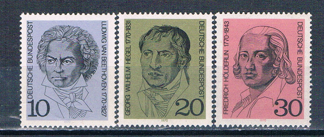 Buy Germany 1014-16 Unused set Portraits 1970 CV 1.65 (G0727)