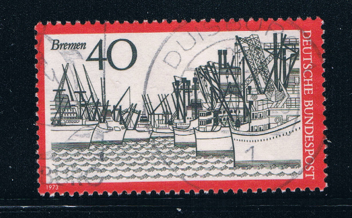 Buy Germany 1107 Used Ship Hamburg Harbor (GI0216P34)+