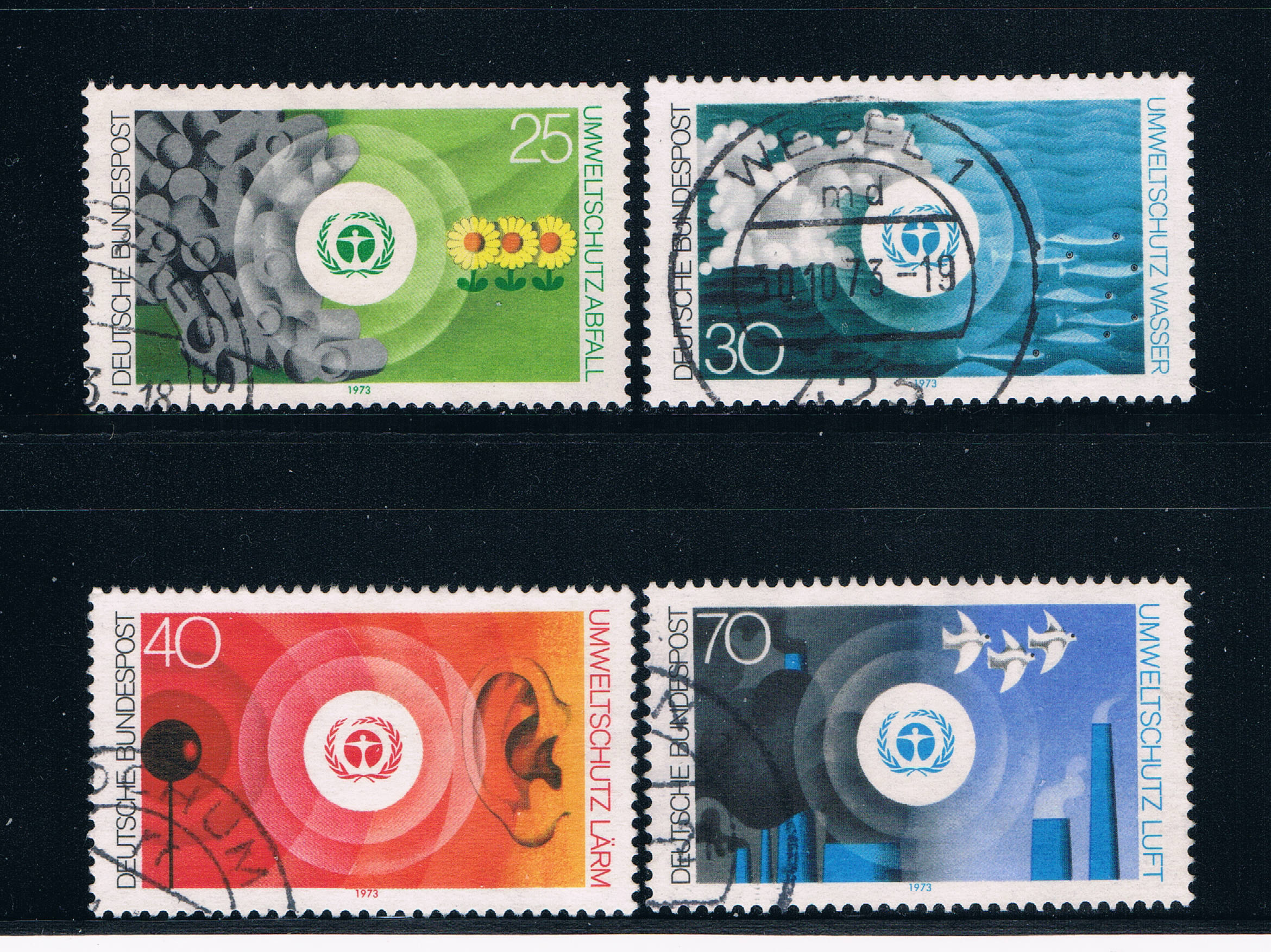 Buy Germany 1119-22 Used set Environment emblem (GI0227P39)+