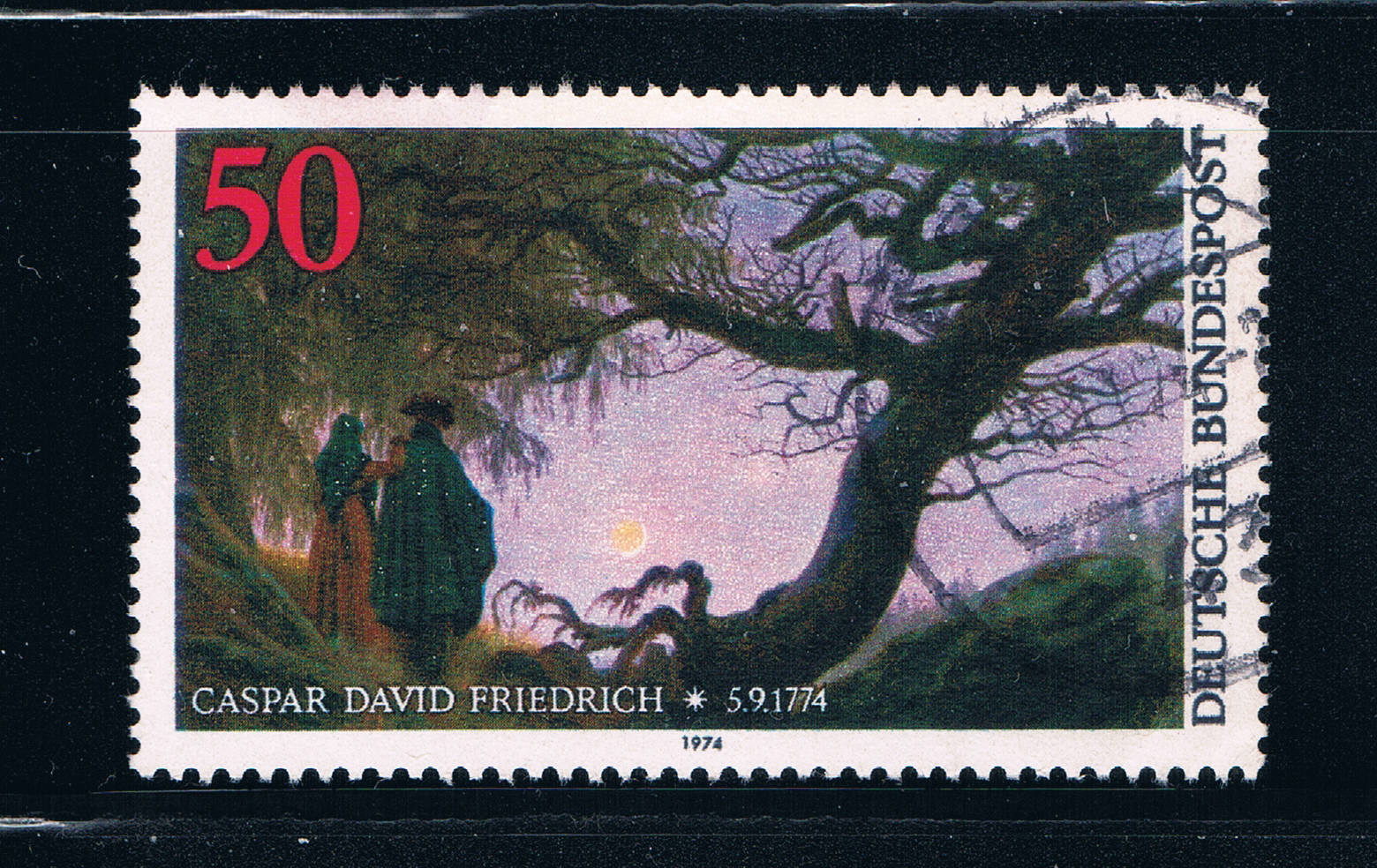 Buy Germany 1152 Used Looking at moon painting (GI0178P22)+