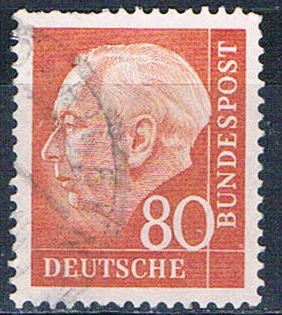 Buy Germany 760 Used President Heuss missing perfs 1956 CV 1.90 (G0436)