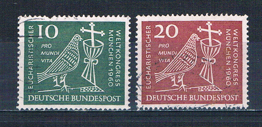 Buy Germany 811-12 Used set Eucharistic World Congress 1960 CV 1.15 (MV0019)