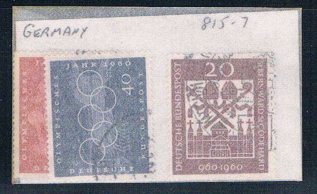 Buy Germany 815-17 Used Issues 1960 CV 1.95 (G0258)