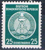 Buy Germany DDR O23 Unused Arms of Republic 1954 CV 2.25 (HV0036)