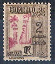 Buy Guadeloupe J25 MLH Ave of Palms 1928 (G0352)+