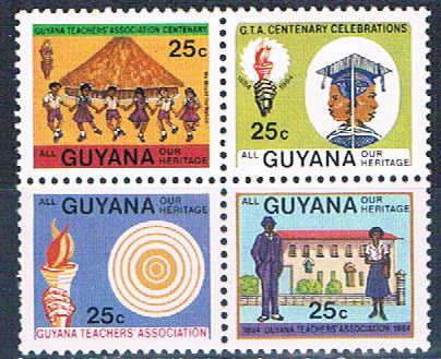 Buy Guyana 825a Unused blk 4 Our Heritage 1984 CV 1.00 (G0366)+