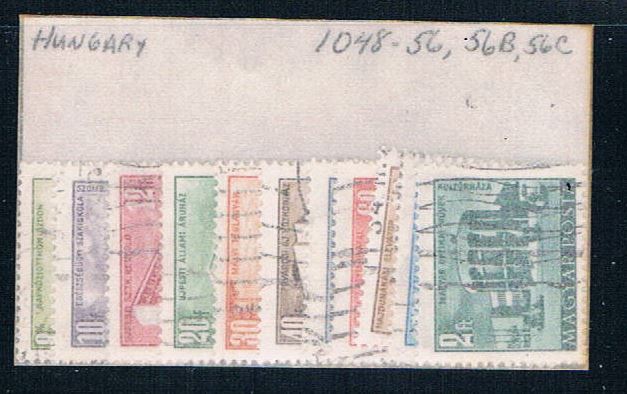 Buy Hungary 1048- Used Buildings Scott numbers shown CV 2.75 1953 (H0074)