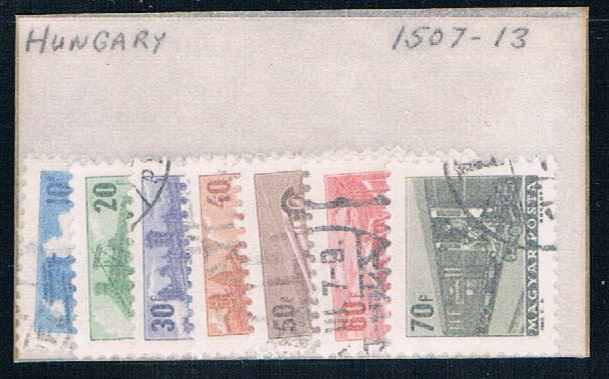 Buy Hungary 1507-13 Used Partial Set Scott nums Shown CV 1.75 1963 (H0078)