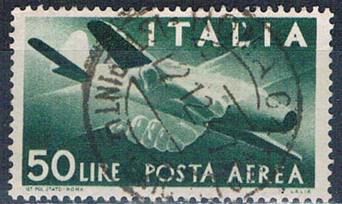 Buy Italy C113 Used Plane clasped hands 1945 CV 20.00 (I0836)
