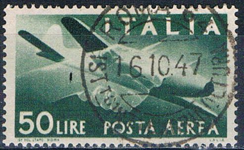 Buy Italy C113 Used Plane clasped hands 1945 CV 20.00 (I0838)