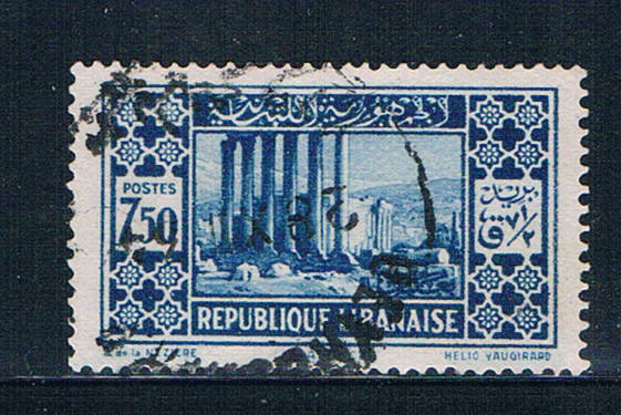 Buy Lebanon 129 Used Ruins of Sun temple 1930 CV 1.60 (L0694)