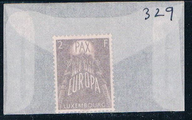 Buy Luxembourg 329 Unused United Europe 1957 CV 5.50 (L0305)