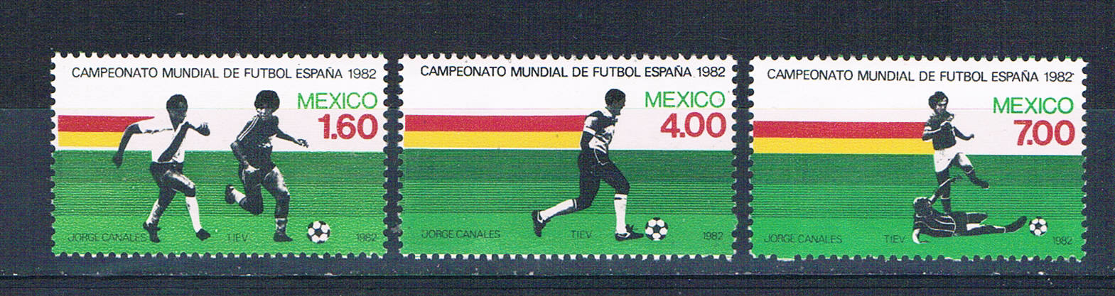 Buy Mexico 1278-80 Unused set World cup 1982 CV 3.00 (M0312)