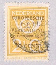Buy Netherlands 244 Used Post horn and lion 1943 (BP32913)