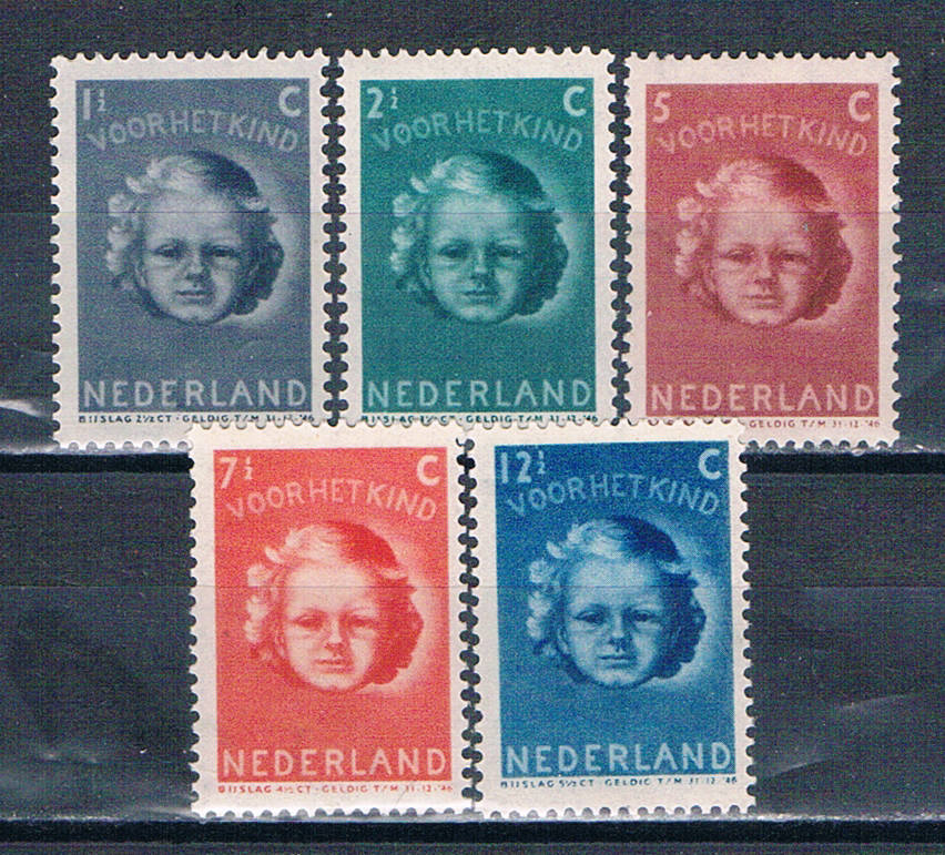 Buy Netherlands B154-58 Unused set Child 1945 CV 1.25 (N0727)+