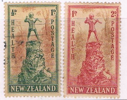 Buy New Zealand B26-27 Used set Peter Pan Statue 1945 (N0658)