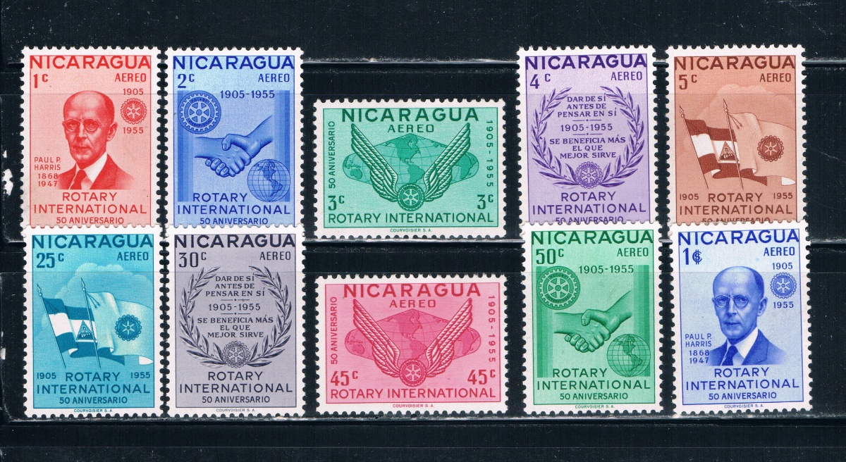 Buy Nicaragua C353-62 MLH set Rotary international CV 2.35 (N0262)