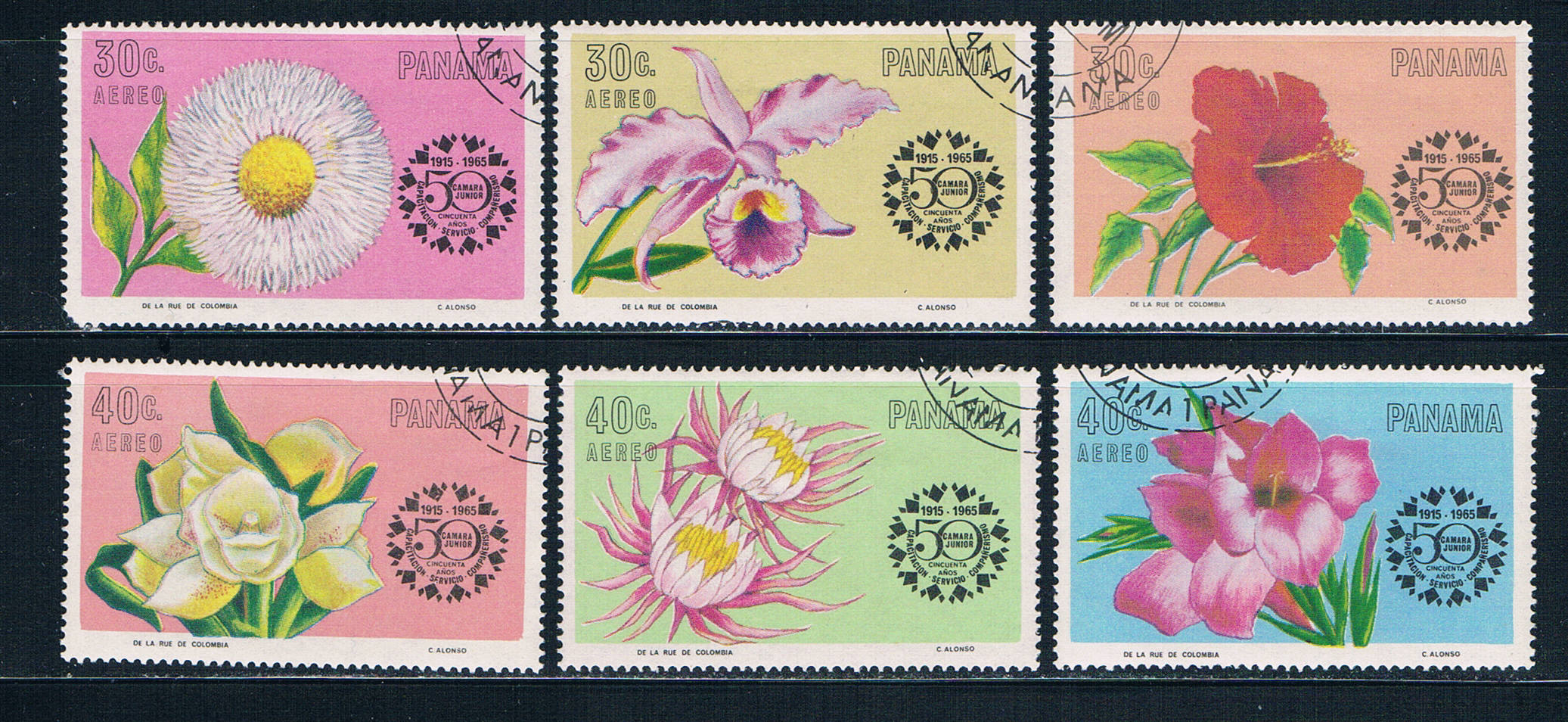 Buy Panama C343-48 Used set Flowers 1966 CV 2.10 (HV0009)+