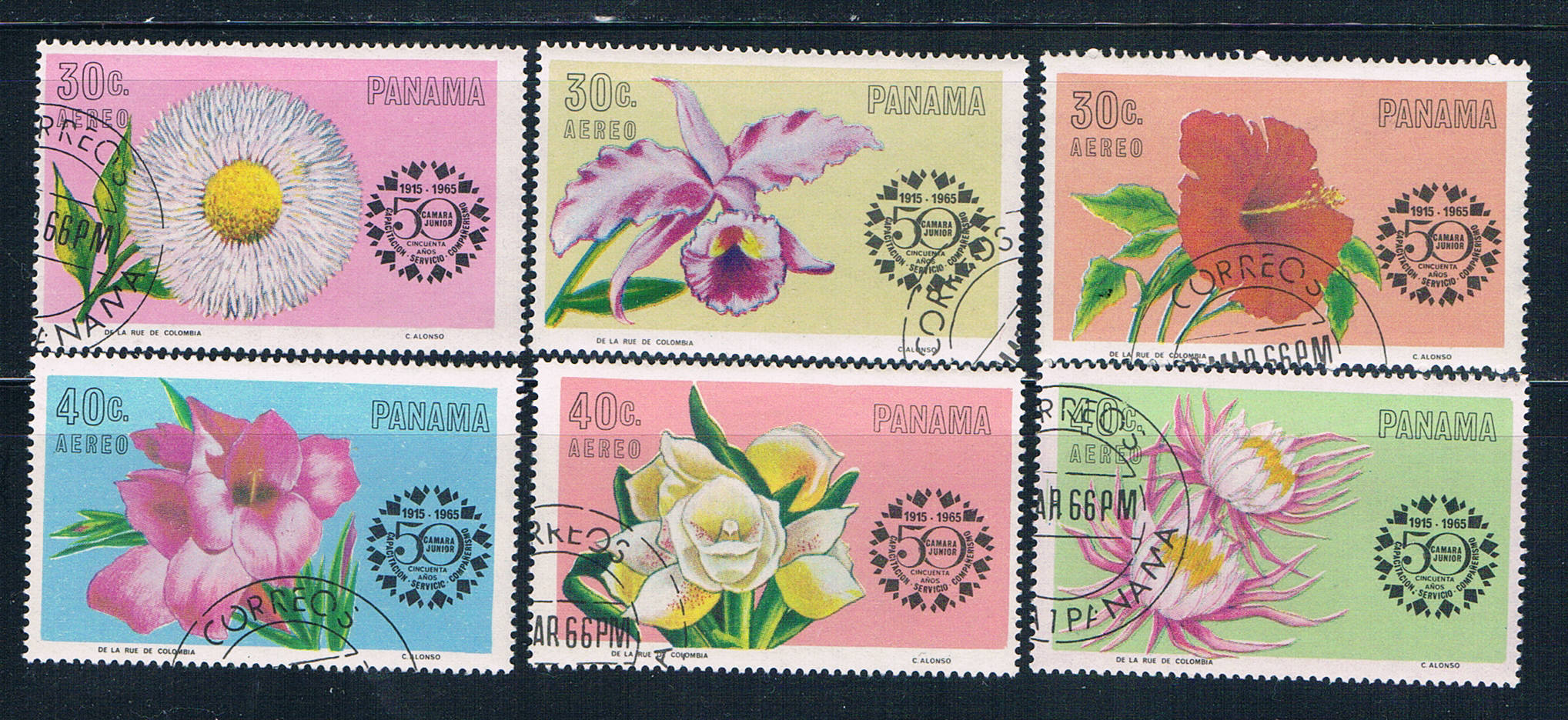 Buy Panama C343-48 Used set Flowers 1966 CV 2.10 (P0321)+