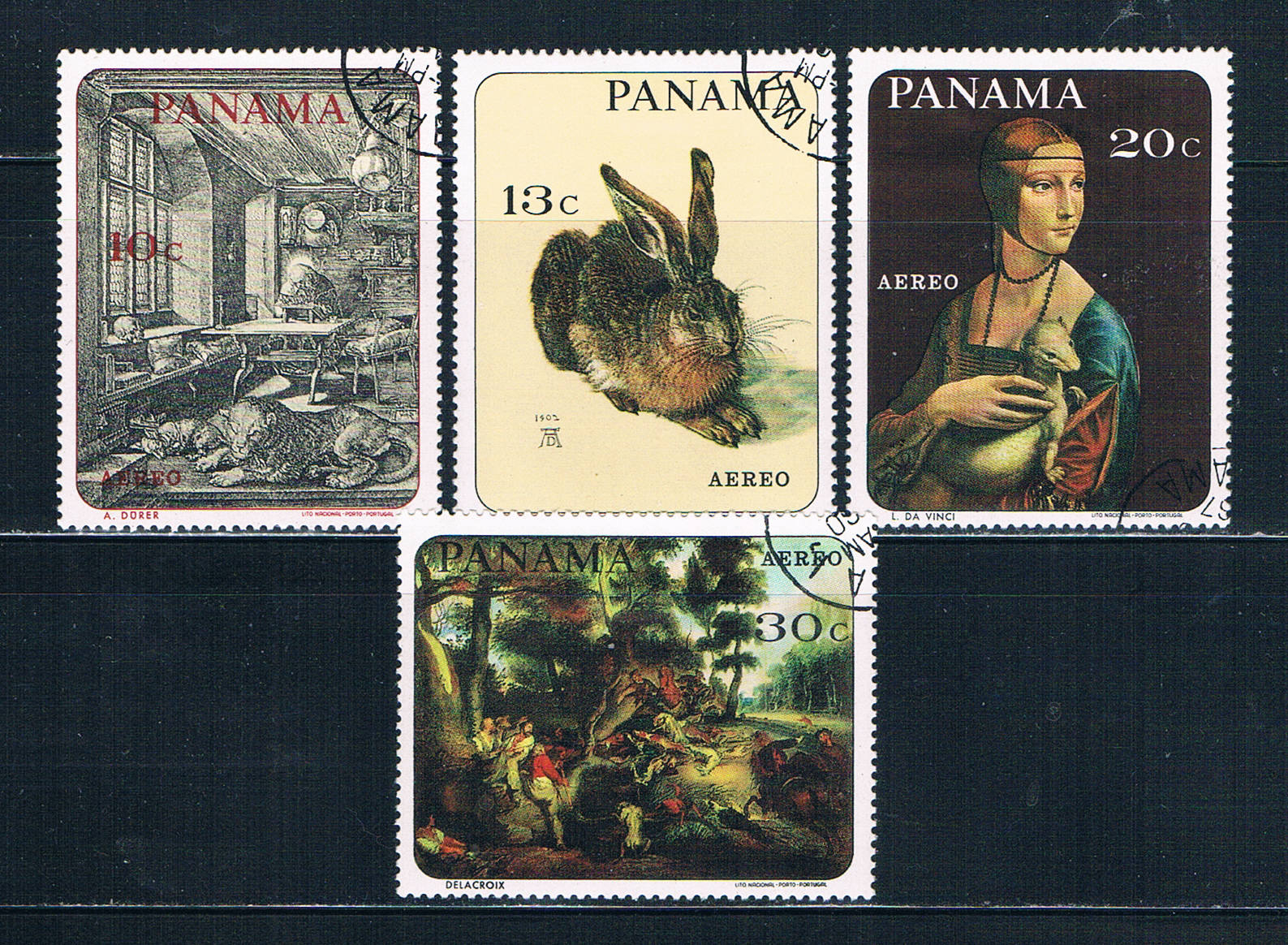 Buy Panama C357-60 Used set Paintings 1967 CV 1.10 (MV0036)