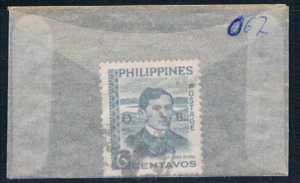 Buy Philippines O62 Used Jose Rizal overprint 1959 (P0131)