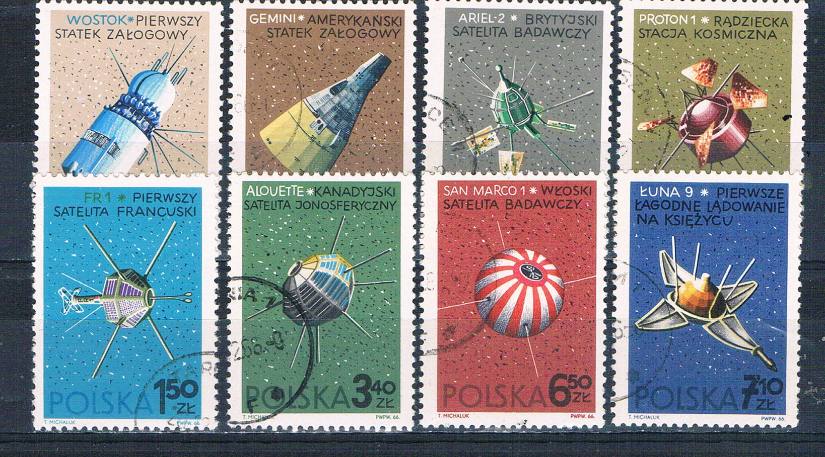 Buy Poland 1466-73 Used set Space Craft 1966 CV 2.10 (MV0043)