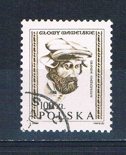 Buy Poland 2537 Used Man Carved Head 1982 (P0322)+