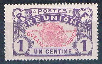 Buy Reunion 60 MLH Map of Reunion 1907 (R0456)+