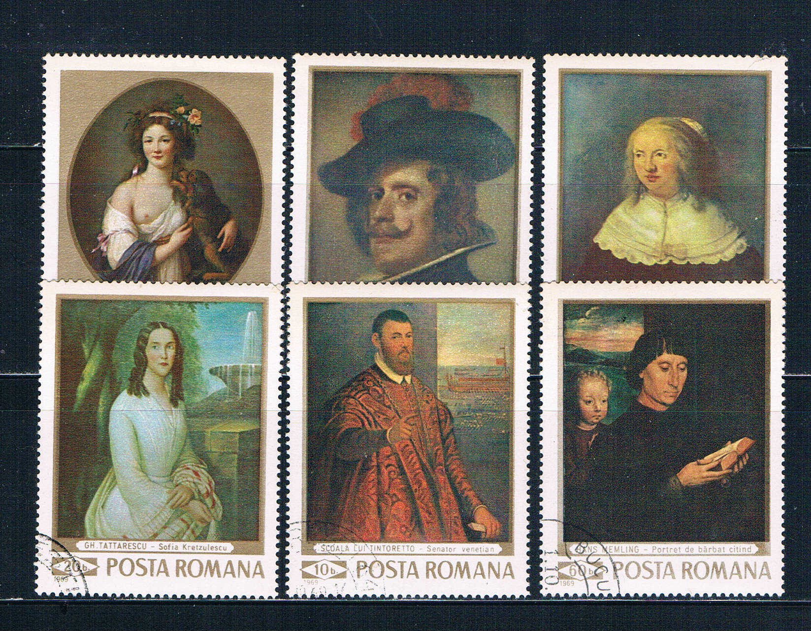 Buy Romania 2088-93 Used set Paintings 1969 CV 1.70 (MV0031)