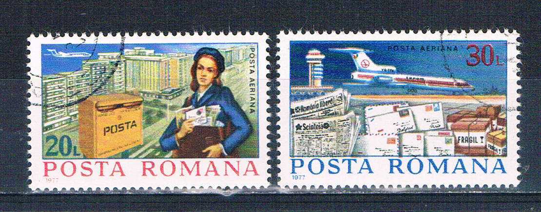 Buy Romania C213-14 Used set Letters 1977 CV 2.75 (HV0119)+