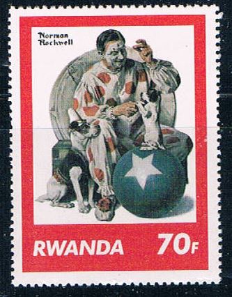 Buy Rwanda 1034 Unused Saturday Evening Post Norman Rockwell (R0366)+