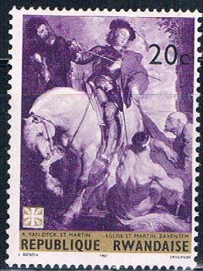 Buy Rwanda 211 Unused St Martin painting (R0305)+