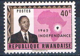 Buy Rwanda 2 Unused Gregorie Kayibanda 1962 (R0412)+