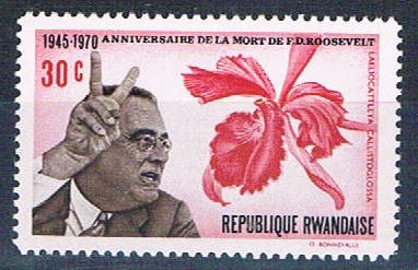 Buy Rwanda 382 Unused FDR Orchid (R0398)+
